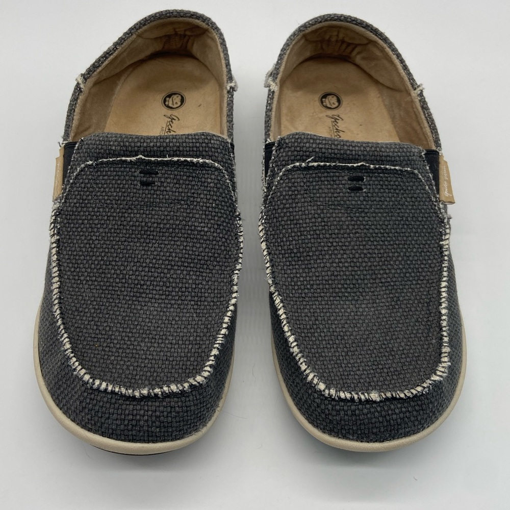 Gecko Man Canvas Shoes Black 11W